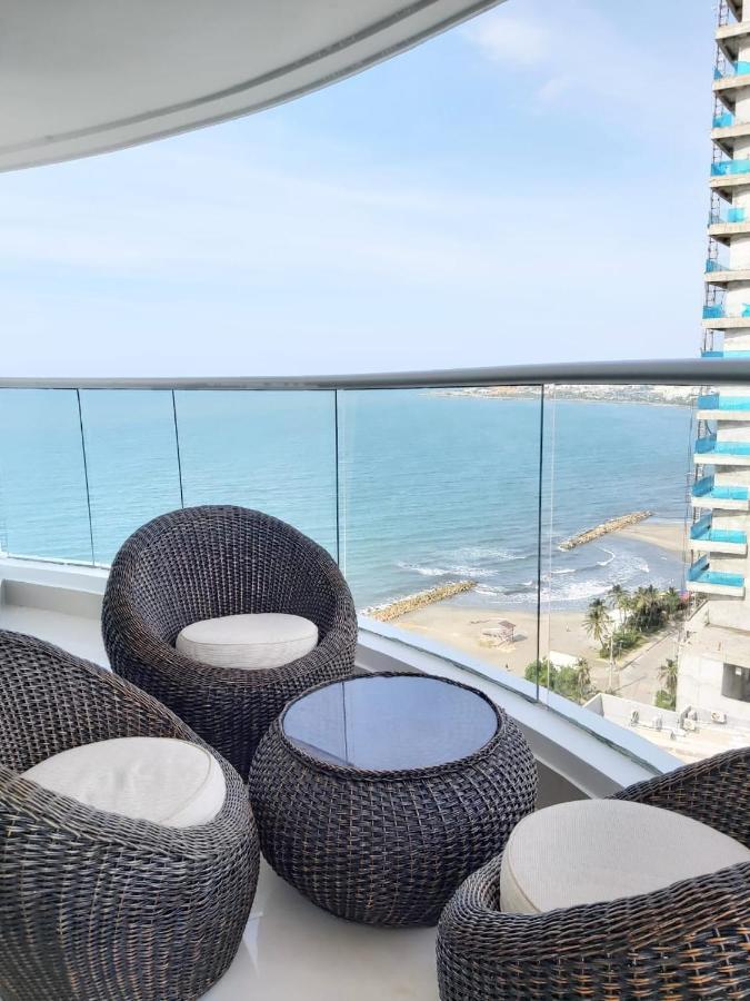 Palmetto Eliptic Luxury Beachfront Apartment Bocagrande Cartagena المظهر الخارجي الصورة
